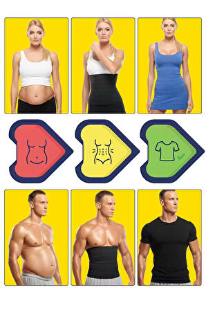 Waist Wrap Kum Saati Etkili Bel Korse Ayarlanabilir Dolamalı Toparlayıcı Sıkılaştırıcı Bel Bandı Siyah - Unisex