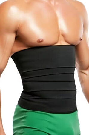 Waist Wrap Kum Saati Etkili Bel Korse Ayarlanabilir Dolamalı Toparlayıcı Sıkılaştırıcı Bel Bandı Siyah - Unisex