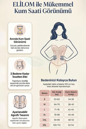 Sıkılaştırıcı Kum Saati Zıbın Korse – Bel Göbek Karın Toparlayıcı, Askılı, Göğüssüz, Kancalı