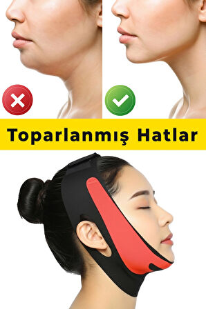 Yüz Korsesi Çene Boyun Bandı, Horlama Önleyici ve Gıdı Toparlayıcı Maske, Unisex — ELİLOM