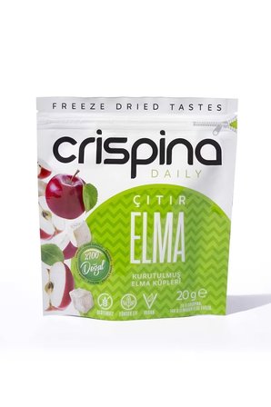 Freeze Dried Çıtır Elma 20g- Dondurularak Kurutulmuş Meyve Kurusu