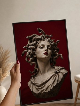Medusa Poster | Mitolojik Dekoratif Duvar Tablosu