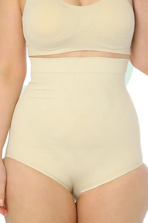 Meri Slip Yüksek Bel Korse Shapewear Push Up Etkili Göbek Alt ve Üst Düzleştirici