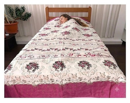 Klas Tek Kişilik Pike Takımı Kapitoneli %100 Pamuk 140x215 cm Çok Amaçlı