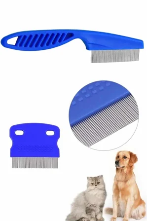 4'lü Bit Evcil Hayvan Tarak Seti Kedi Köpek Bit Tarak Seti Pire Tarağı