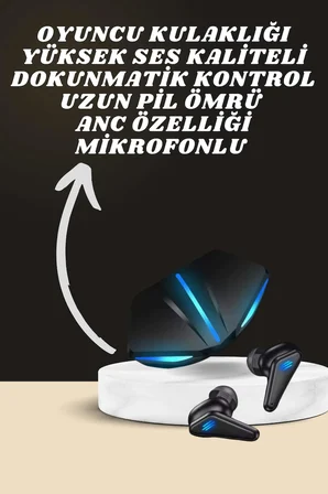 7 Kordonlu Akıllı Saat Ve Oyuncu Kulaklığı ANC Özelliği Kulak İçi Mikrofonl