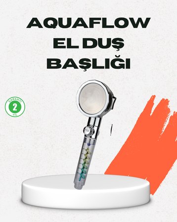 Rahatlatıcı Yağmur Etkili El Duşu – Döner Pervaneli Dayanıklı ve Şık Tasa
