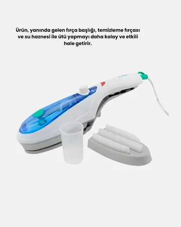 Mini Buharlı Seyahat Ütüsü – Hızlı Isınan Koku Giderici Her Kumaşa Uygun T