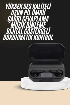 Kulak İçi Bluetooth Kulaklık Rgb Işıklı Çift Mikrofonlu iOS/Android Uyumlu BT