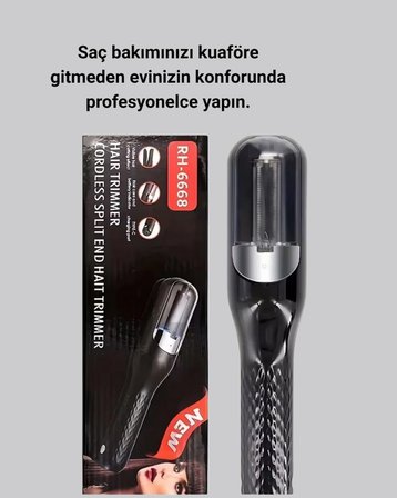 RH-6668 Kablosuz Saç Düzeltici Şarjlı Elektrikli Bakım Makinesi