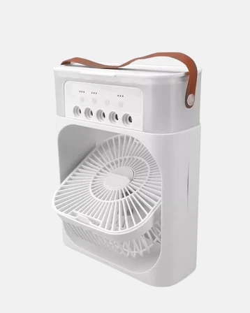 3’ü 1 arada mini klima fan usb şarjlı 7 renk gece lambalı ve nemlendirici