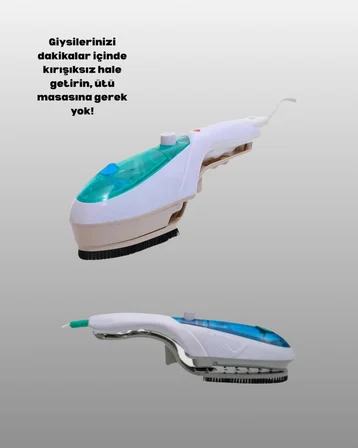 Portatif Buharlı Ütü Pratik Seyahat Tipi Kırışıklık Açıcı