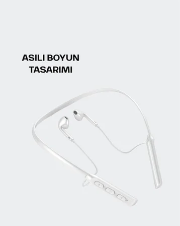Uzun Pil Ömürlü Kablosuz Kulaklık – Boyun Askılı 100 Saat Kullanım