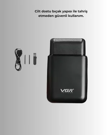 Taşınabilir Mini Elektrikli Tıraş Makinesi | Sessiz ve Güçlü Motor