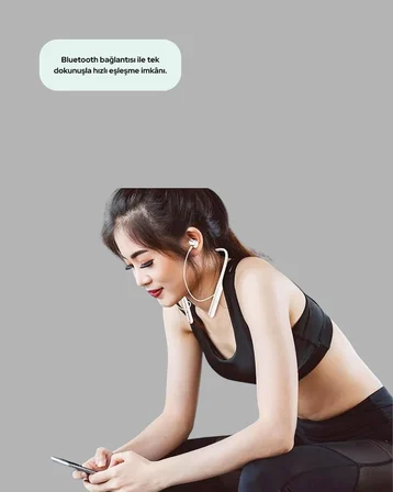 100 Saat Pil Ömrü Boyun Askılı Bluetooth Kablosuz Kulaklık