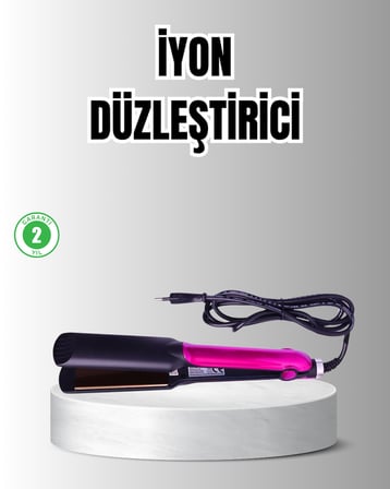 Profesyonel İyon Teknolojili Saç Düzleştirici – 220°C Hızlı Isınma ve LED 