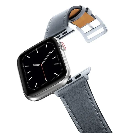 Ally Apple Watch 7-8 45mm 6-5-4 44mm Watch Ultra 49mm Single Coil Deri Kayış Kordo
