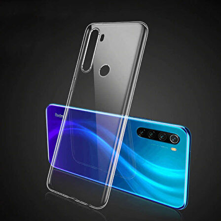 Xiaomi Redmi Note 8T Uyumlu kamera korumalı Yumuşak Dokulu ve Şık Koruma Şeffaf Kılıf