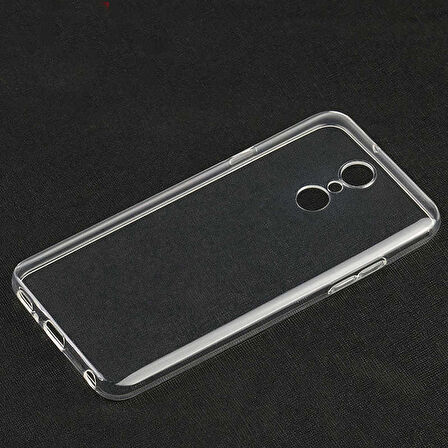 LG Q7 Uyumlu kamera korumalı Yumuşak Dokulu ve Şık Koruma Şeffaf Kılıf