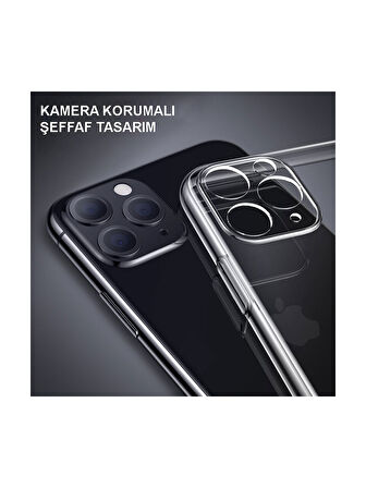 LG G5 Uyumlu kamera korumalı Yumuşak Dokulu ve Şık Koruma Şeffaf Kılıf