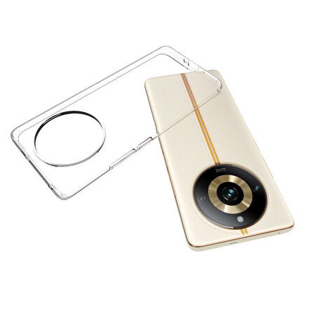 Realme 11 Pro Plus Uyumlu kamera korumalı Yumuşak Dokulu ve Şık Koruma Şeffaf Kılıf