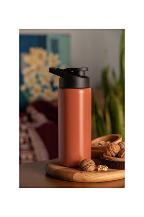 600 ML Paslanmaz Çelik Spor Kapak Su Matarası Okul Outdoor BPA İçermez