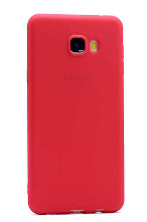Samsung Galaxy C7 Uyumlu Kılıf Esnek ve Darbe Emici Renkli Koruyucu Kapak