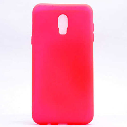 Samsung Galaxy C8 Uyumlu Kılıf Esnek ve Darbe Emici Renkli Koruyucu Kapak