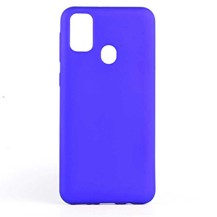 Samsung Galaxy M21 Uyumlu Kılıf Esnek ve Darbe Emici Renkli Koruyucu Kapak