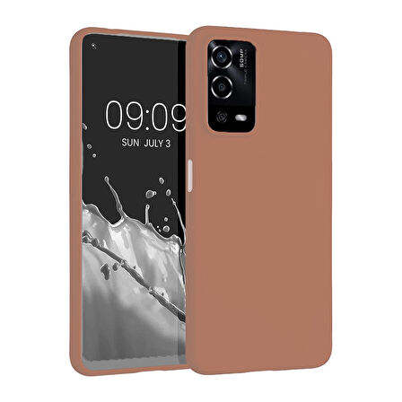 Oppo A55 4G Uyumlu Kılıf Esnek ve Darbe Emici Renkli Koruyucu Kapak