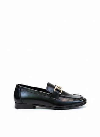 Elise Gold Toka Detaylı Parlak Yumuşak Suni Deri Loafer
