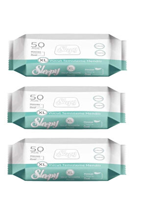 Vücut Temizleme Mendili Xl 3 X 50'li