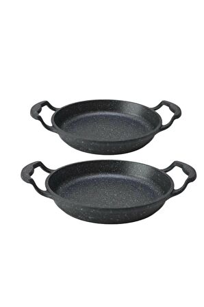 Döküm Granit Sahan Seti 18 Cm Ve 20 Cm