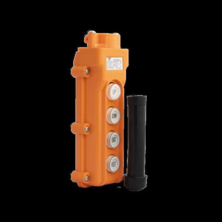 Vinç Kumanda Butonu 4 Yönlü Tek Hızlı Cob62