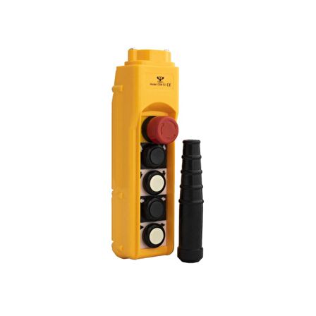 Tek Hızlı 4 Butonlu Acil Stoplu Vinç Kumandası Cobc2