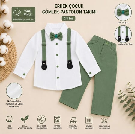 ERKEK ÇOCUK GÖMLEK -PANTOLON