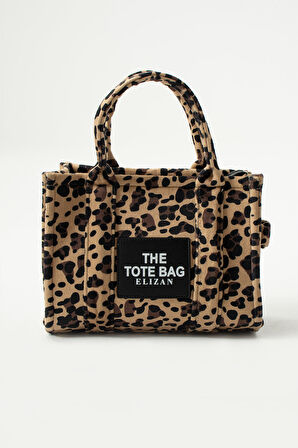 Elizan Kolon Askılı The Tote Modern Leopar Kadın Çantası