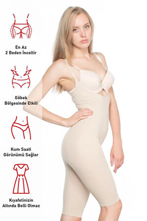 Ten Mı Göğsü Açık Paçalı Boy Korse Yeni Sezon