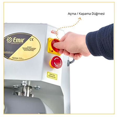 Emir 10-15 Kg Hamur Yoğurma Makinesi Kapaklı Yeni Model