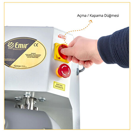 Emir 10-15 Kg Hamur Yoğurma Makinesi Kapaklı Yeni Model