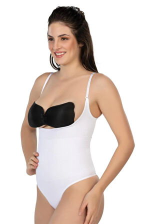 Ten 2076 Göğüsü Açık String Body Korse
