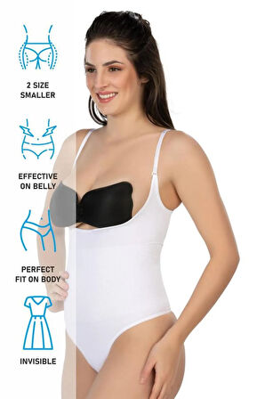 Ten 2076 Göğüsü Açık String Body Korse