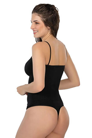 Siyah 1927 Ip Askıllı Ripli String Body