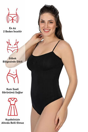 Siyah 1927 Ip Askıllı Ripli String Body