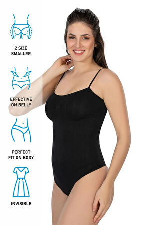 Siyah 1927 Ip Askıllı Ripli String Body