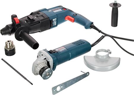 BOSCH GBH 240 KIRICI DELİCİ+GWS 750 AVUÇ TAŞLAMA İKİLİ SET