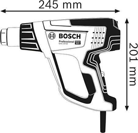 BOSCH GHG 23-66 SICAK HAVA TABANCASI