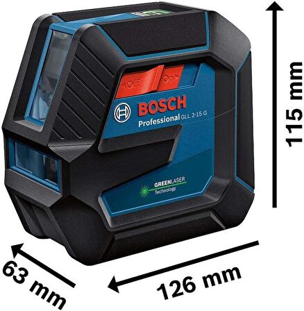 BOSCH GLL 2-15 G ÇAPRAZ ÇİZGİ LAZERİ