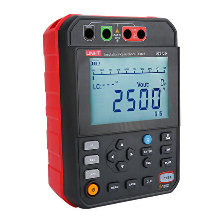 Uni-t UT512D 2.5kV  Yüksek Voltaj İzolasyon Meğeri -Yalıtım Direnci Test Cihazı