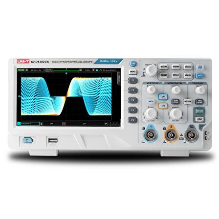 UNI-T UPO1202CS Çok Fonksiyonlu Dijital Fosfor Osiloskop 200MHz